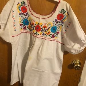Homemade Mexican flower shirt